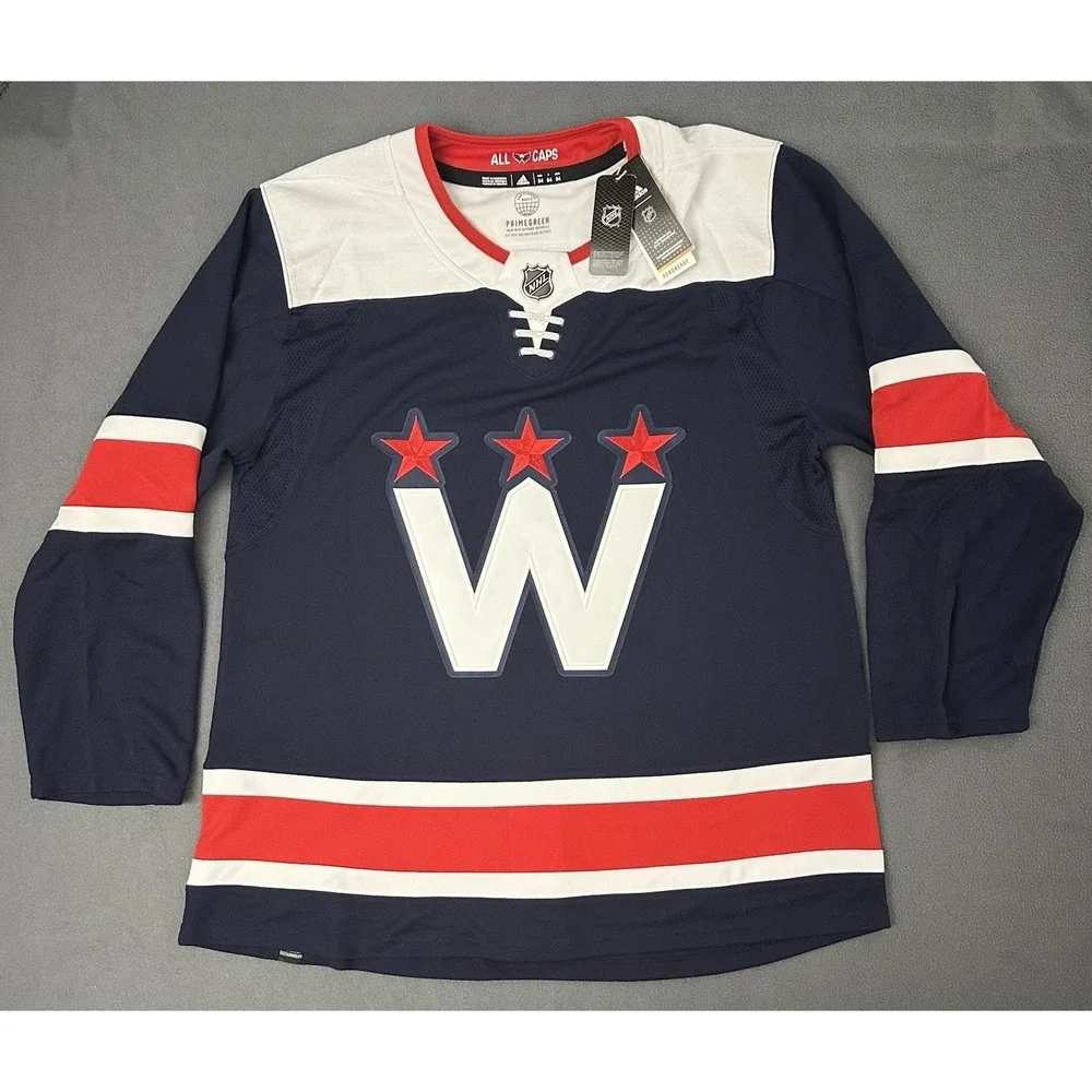 Adidas Washington Capitals Team Primegreen (2023-24)ALTERNATE Jersey Men's Sz 54